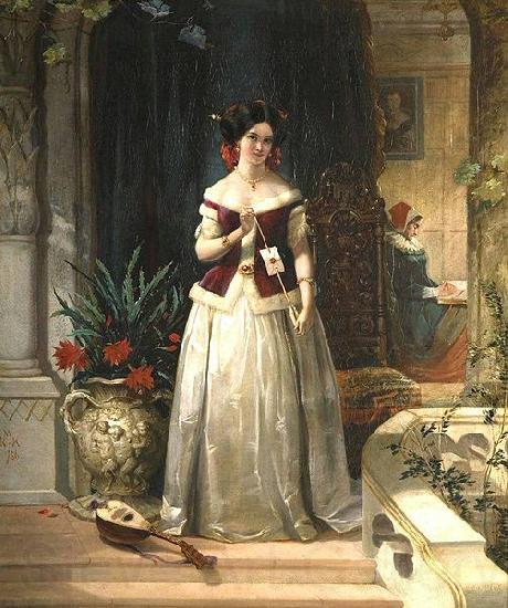William Knight Keeling William Knight Keeling. Love's Messenger Spain oil painting art